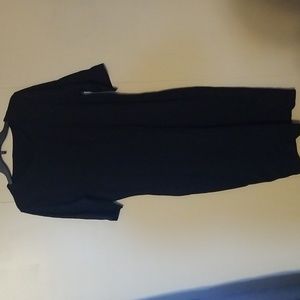 Womens black knee length dress size large